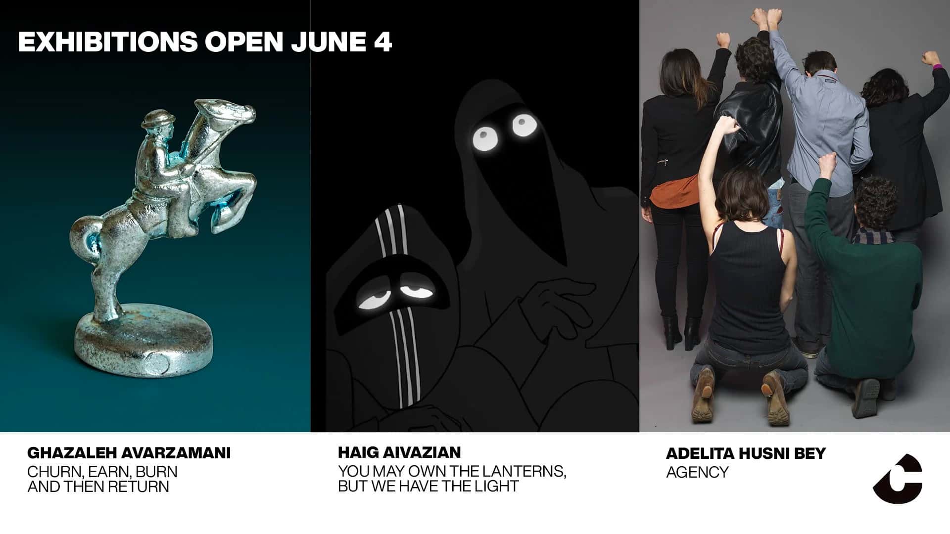 Exhibition Opening: Ghazaleh Avarzamani, Adelita Husni Bey + Haig Aivazian